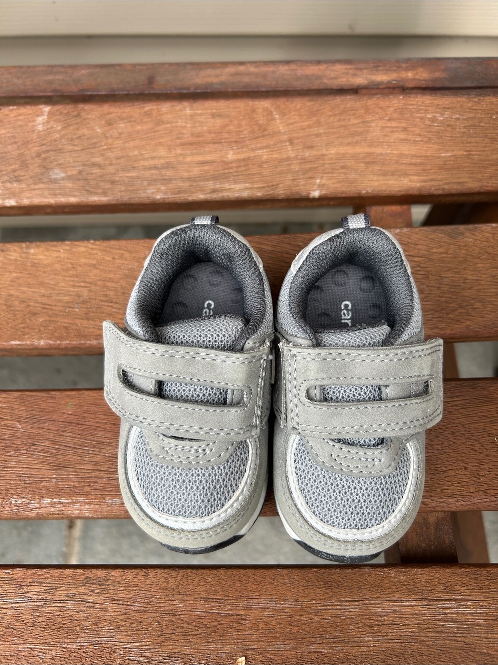 Carter’s Kids Grey Velcro Athletic Shoes